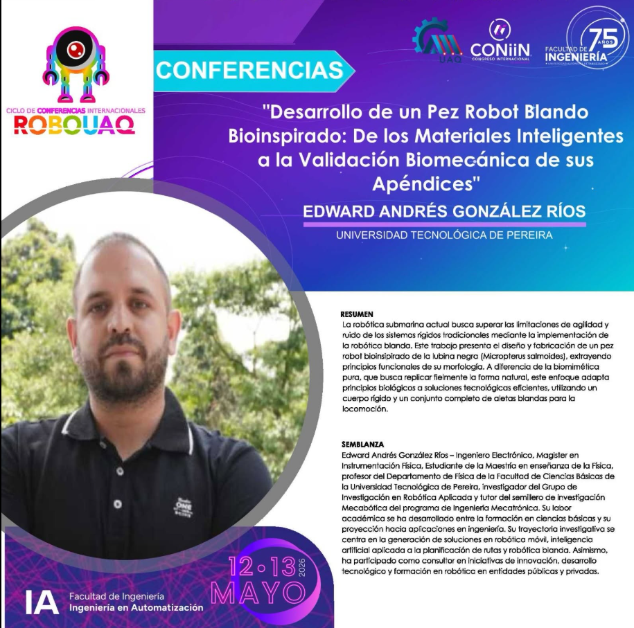 Conferencia Edward Andrés González Ríos ROBOUAQ 2026